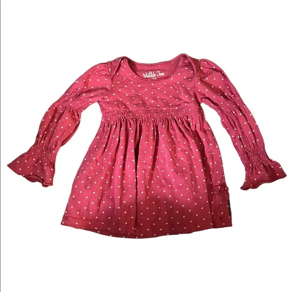 Matilda Jane | Dresses | Matilda Jane Girls 2 Month Pink Polka Dot Twirl  Dress | Poshmark